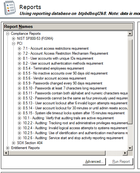 reports-database