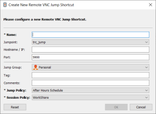 Neuen symbolischen Remote-VNC-Jump-Link erstellen