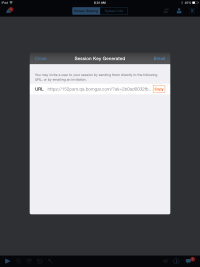 iPad: Zugriffsschlüsseleinladung