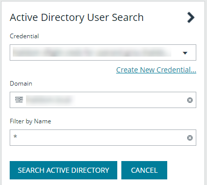 Add an Active Directory User - Search Active Directory