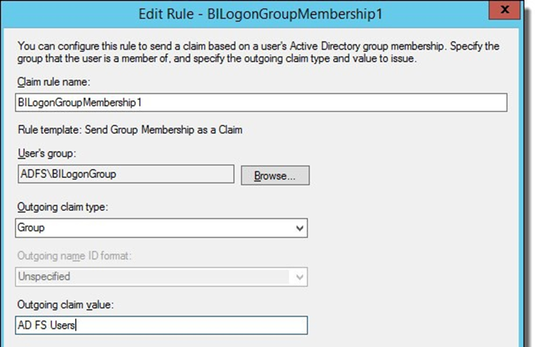Image of Claims Aware Edit Rule for User Group Membership