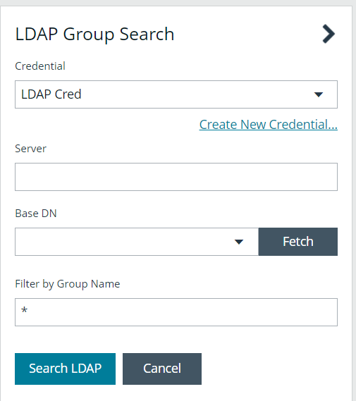 Search LDAP when creating an LDAP Group in BeyondInsight