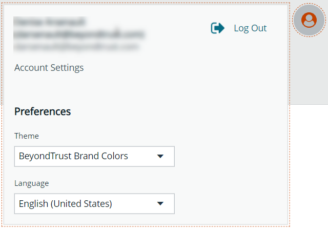 Profile and Preferences box where you can access Account Settings.