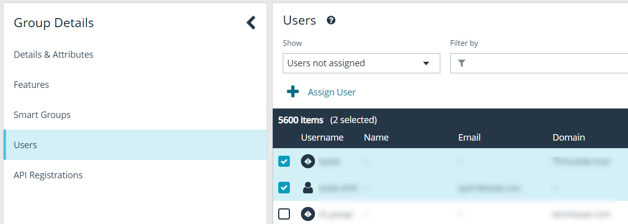 Assign Users to Group