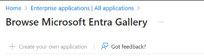 Browse to Enterprise applications in Microsoft Entra ID to add Password Safe as an app.