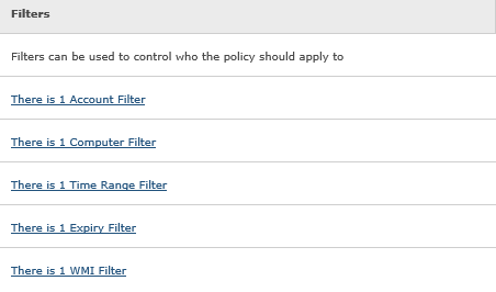 Workstyle Filters