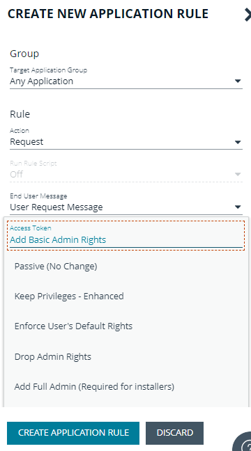 Configure ServiceNow application rule for requests in EPM.