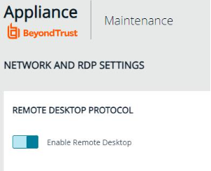 Enable Remote Desktop on the UU-Series Appliance