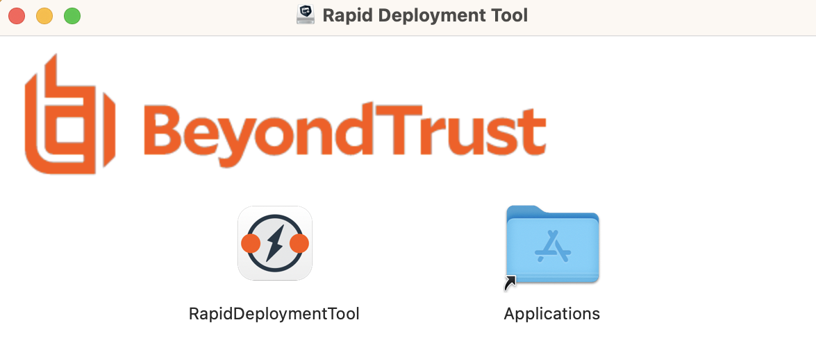 Drop the RapidDeploymentTool on to the Applications folder.