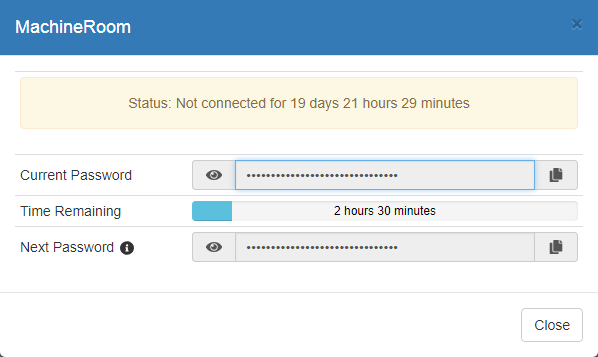 Show Passwords for Disconnected Endpoint