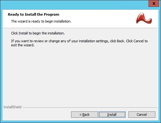 Ready to Install the Program