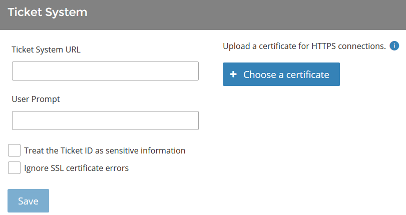Jump Policies - Ticket System section in /login where you can configure change management workflow for ServiceNow.