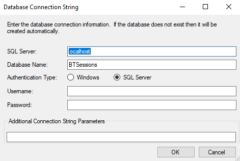 BeyondTrust Integration Client SQL Database Connection String