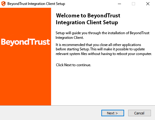 BeyondTrust Integration Client Setup