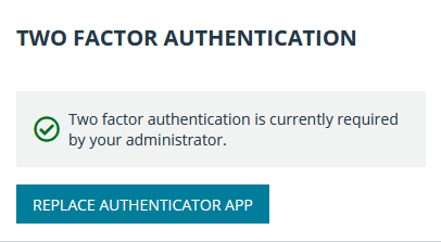 Replace Authenticator App on Account