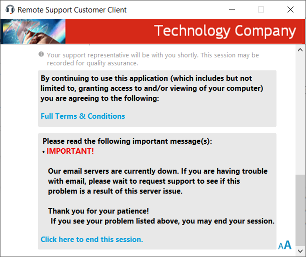 Customer Client Window Customized