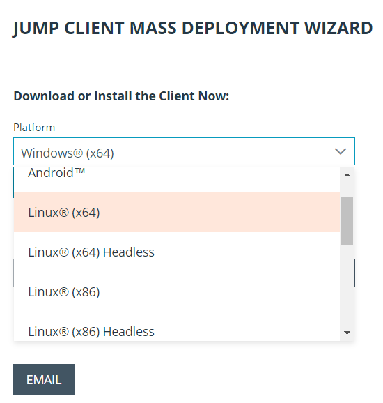 Download Jump Client Linux Installer