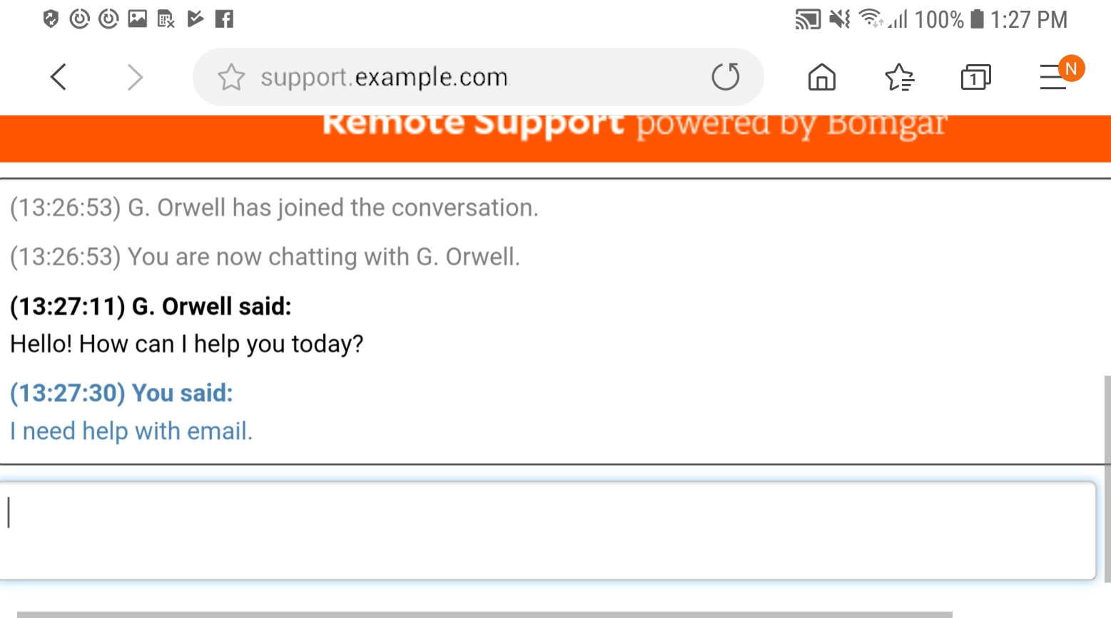 Click-to-Chat Example