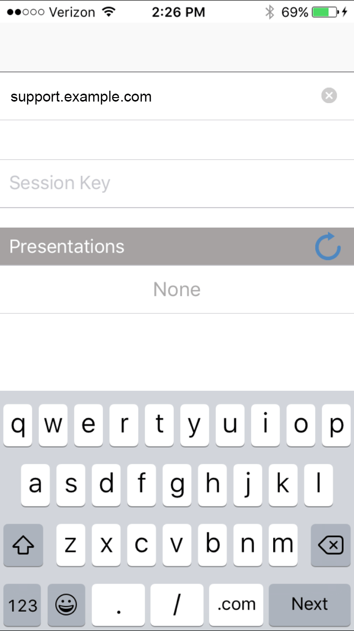 iOS Presentation Attendee Client