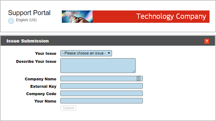 Customized Support Portal