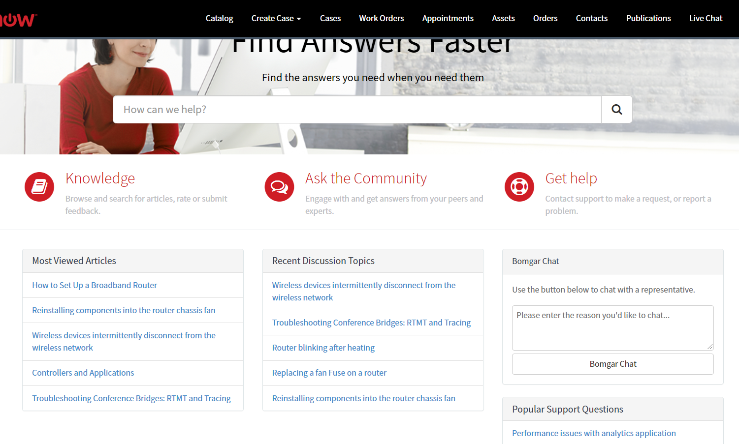 ServiceNow Portal Homepage