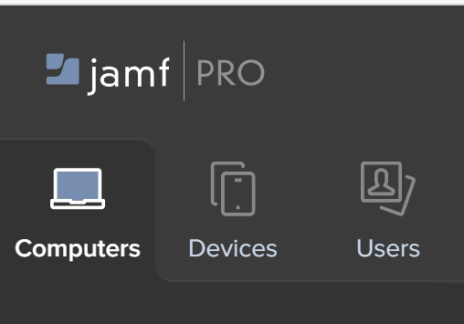 In jamf PRO, select Computers.