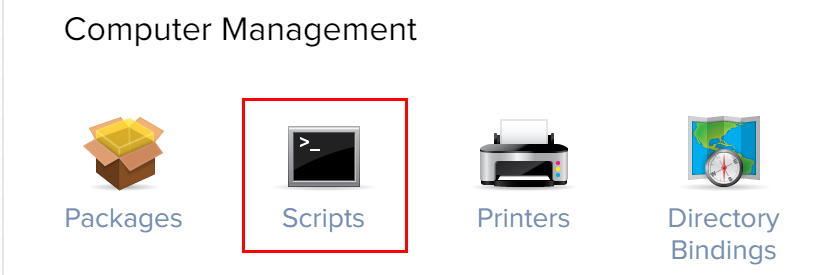 Select Packages on the Computer Management panel.