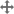 Cross icon indicating dragable widget