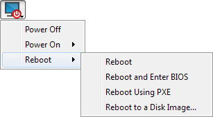 vPro Reboot Options in BeyondTrust Rep Console