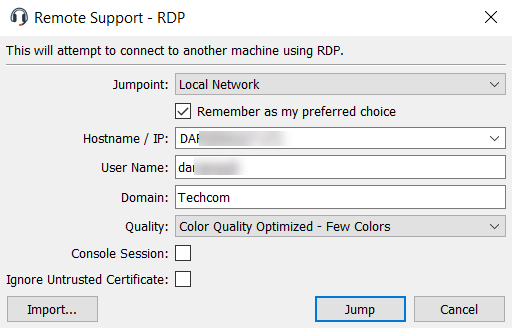 How to register RemoteScan per connected client
